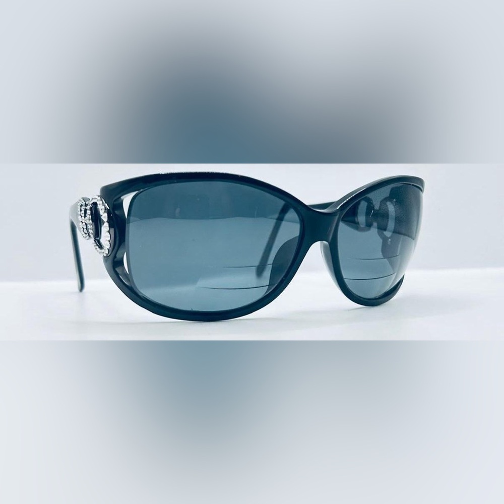 Jimmy Crystal GL1006 Black Oval Sunglasses Frames Only